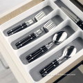 Flatware Organizer 5 Compartment Plastic Flatware Cutlery Tray Supplier